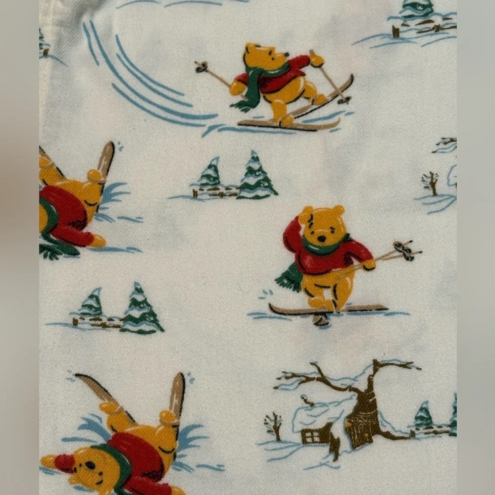 Winnie the Pooh size extra large pajama pants with a cute winter scene. - Picture 7 of 15